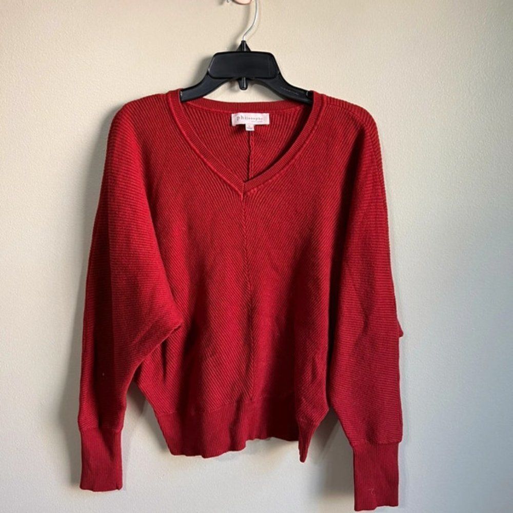 Philosophy Republic Clothing‎ large red sweater